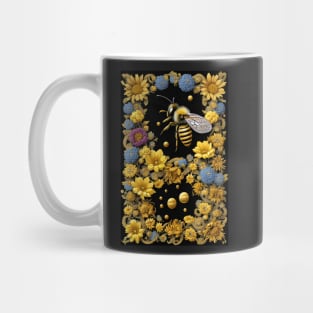 Honey Bee With Flowers Mug